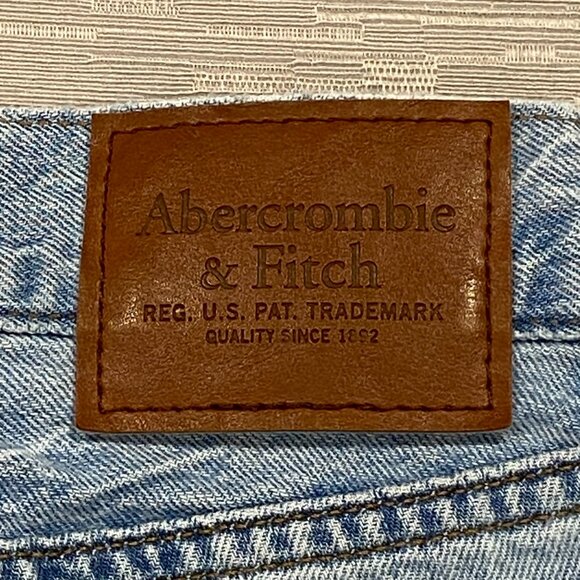 Abercrombie & Fitch Jeans Mens 34 x 30 Baggy Wide Leg Lightweight Denim Blue - Picture 5 of 12